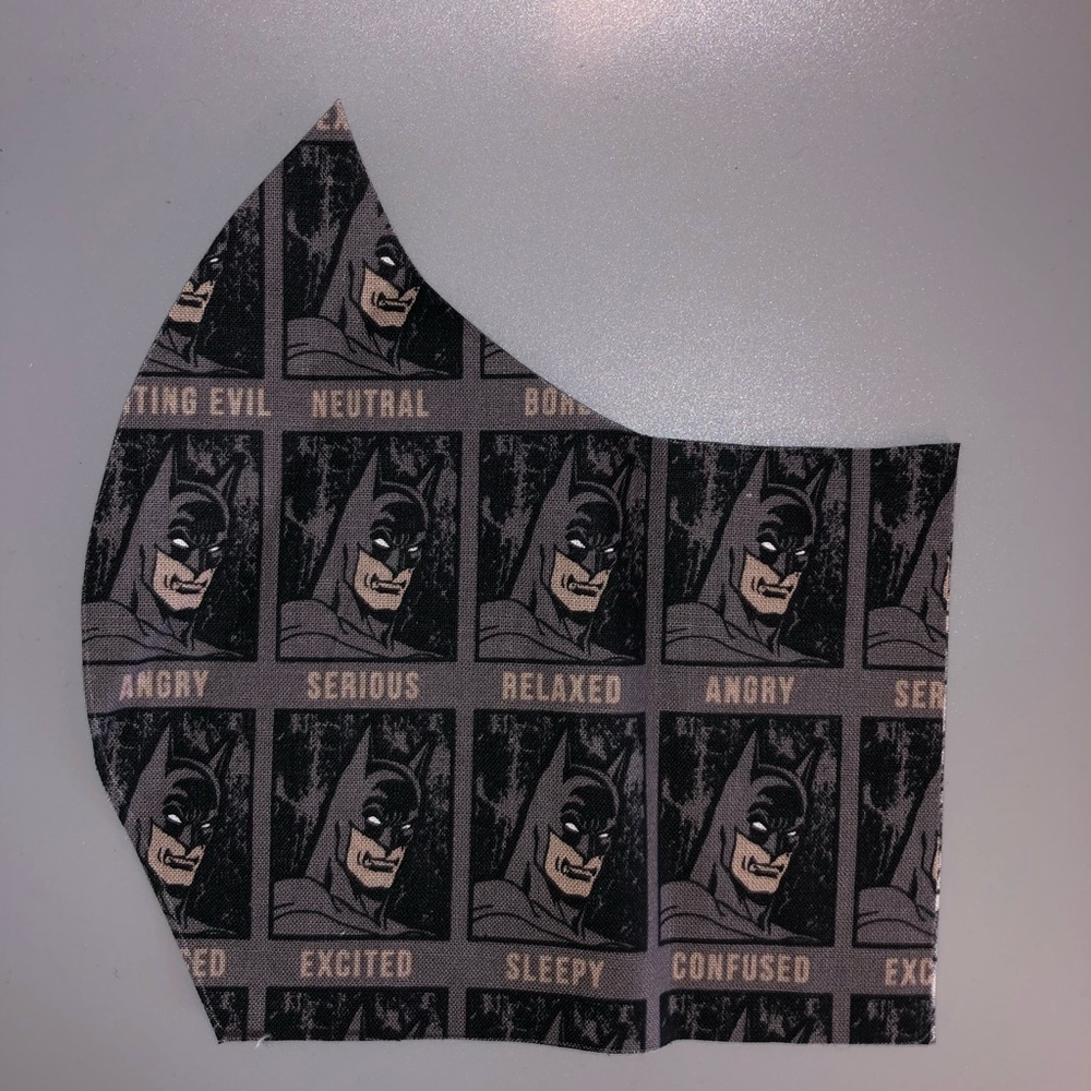 Batman fabric face mask